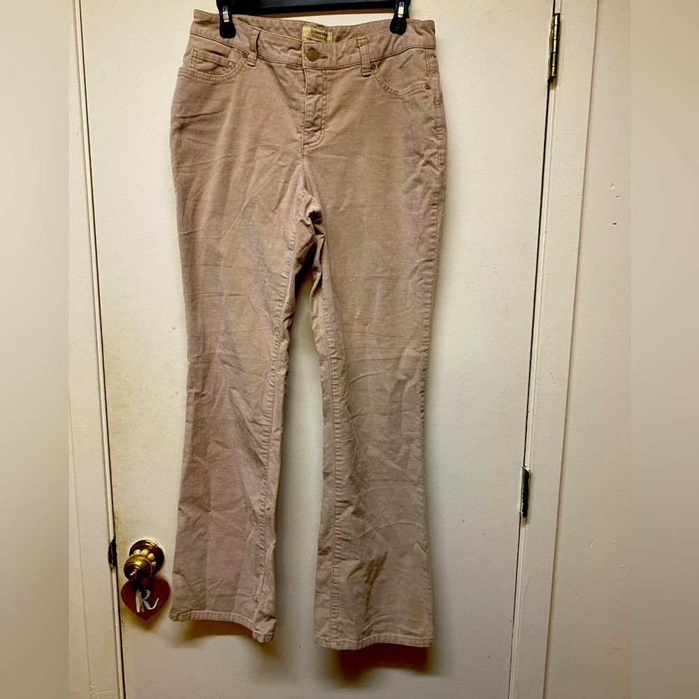 St. John’s Bay Secretly Slender Bootcut Corduroy Pants in Size 10 Fall Winter